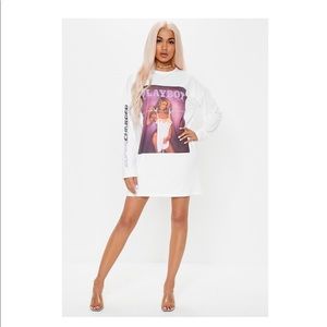 Misguided x playboy oversized t shirt